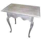 Vintage Painted Queen Anne Style Side Table