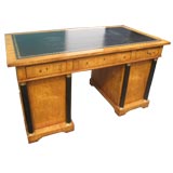 Biedermeier-Style  Leather-Top Desk