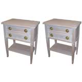 A pair of Louis XVI-Style Painted Side Tables