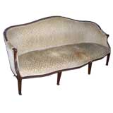 Louis XVI-Style Settee on elegantly tapered legs