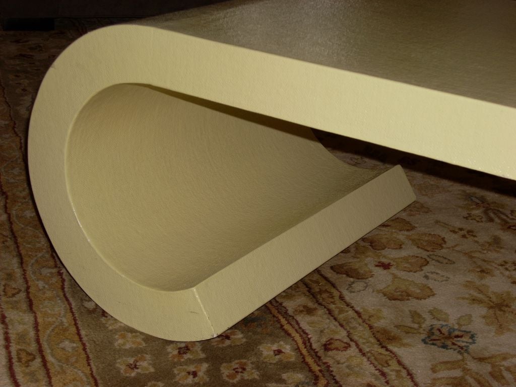 Yellow Lacquered Coffee Table