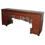 Antique Chinese, Hand-carved Console Table