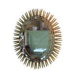 Vintage Giltwood Venetian Sunburst Mirror