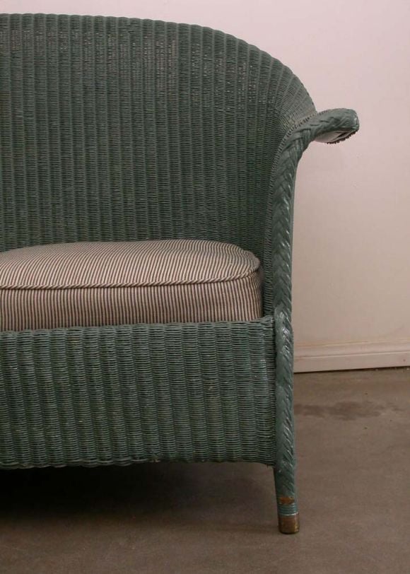 English Early 20th century Lloyd Loom Settee