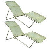Pair of Chaises Lounges, in the style of Pipsan Saarinen