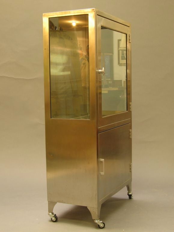 American Pair of Stainless Steel Cabinets