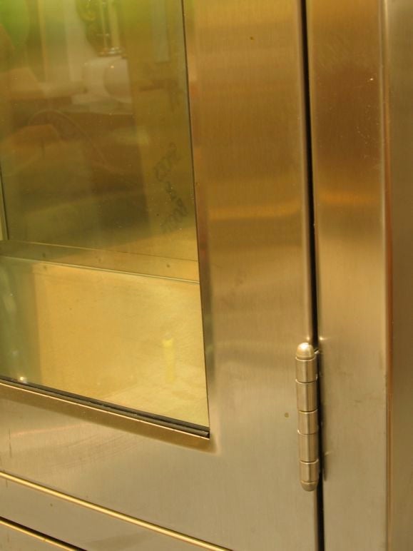 Pair of Stainless Steel Cabinets 1