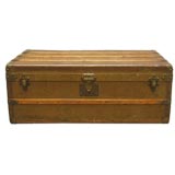 Antique Early Louis Vuitton Canvas Trunk