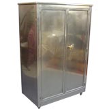 Vintage Polished Steel Armoire/Gent's Chest