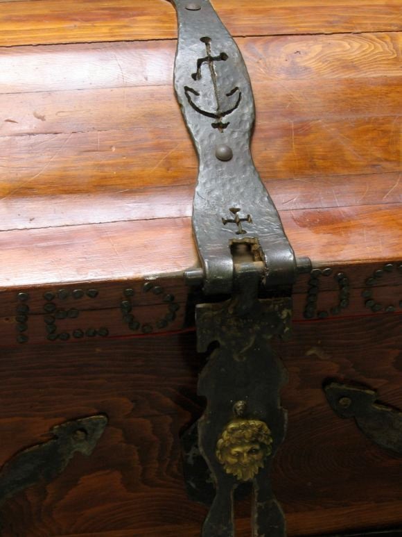 Late 20th Century Folk Art Pirate's Chest