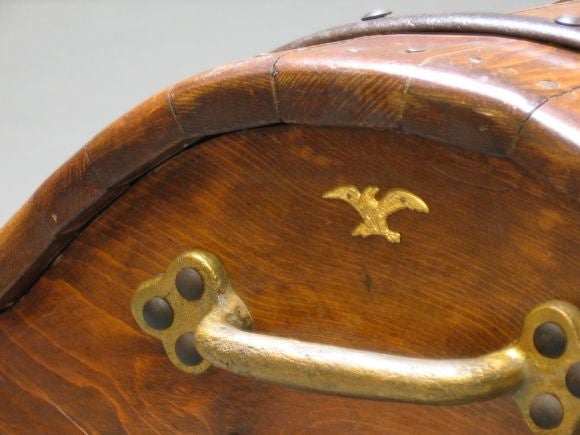 Wood Folk Art Pirate's Chest