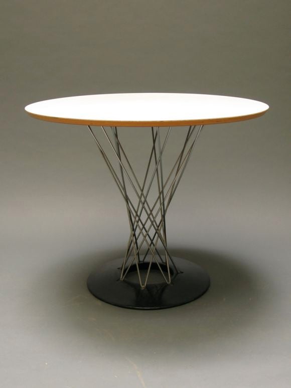 American Isamu Noguchi Cyclone Table with Four Ion Chairs