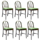 Six Art Deco General Fireproofing Dining Chairs
