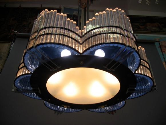 Large Art Deco Theatre Chandelier