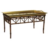Faux Bamboo Tray Table