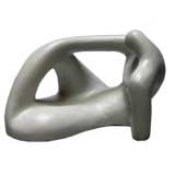 Biomorphic Man in Repose Sculpture