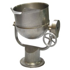 Vintage Large Stainless Steel Cauldron