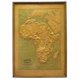 Papier Mache' Relief Map of Africa