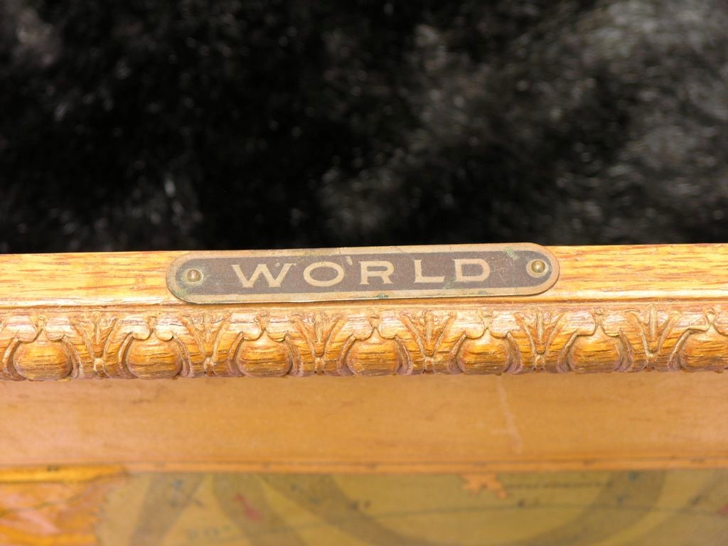 Hard to find, fascinating item. Lots of geographical and political name changes since this was made. Former classroom item.