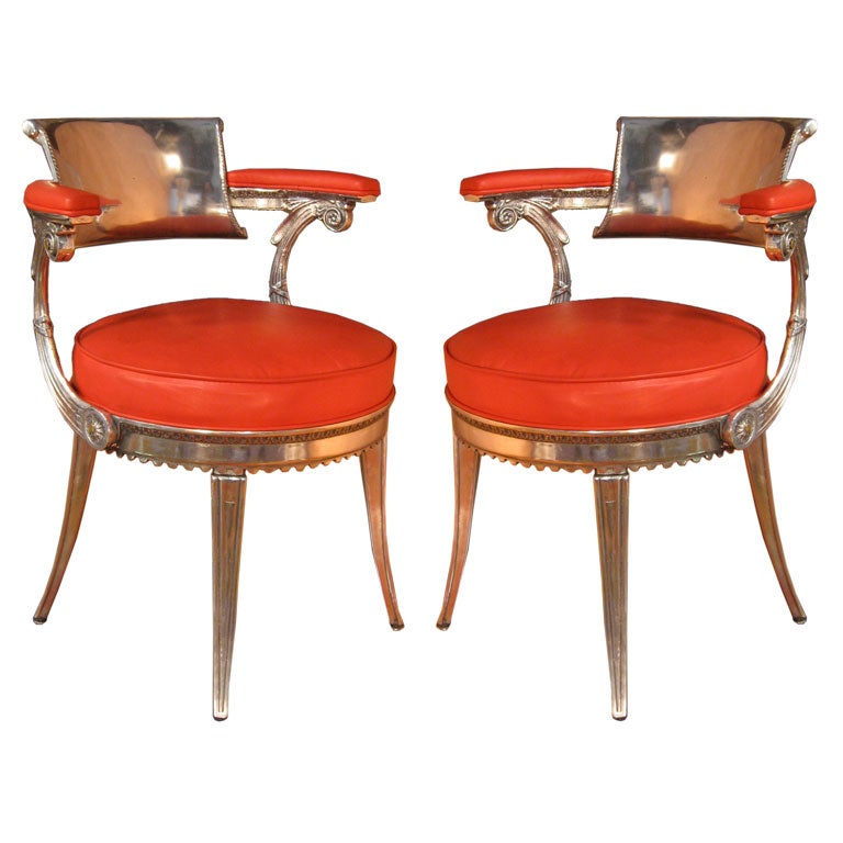 Pair of Dorothy Draper Arm Chairs