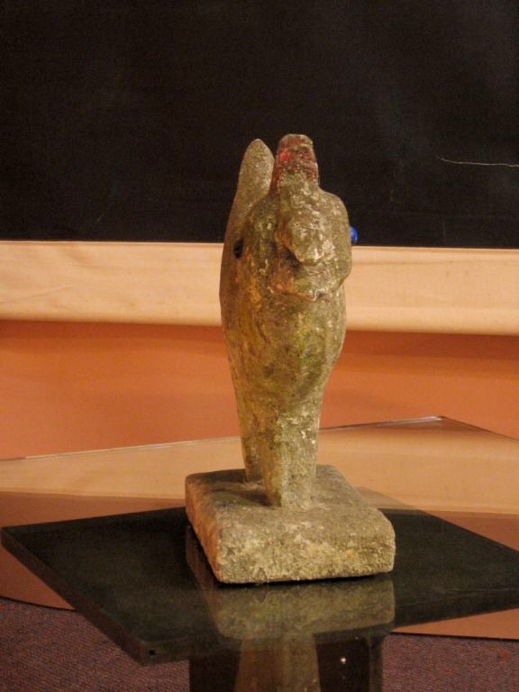 Folk Art Chicken-Cow Garden Ornament