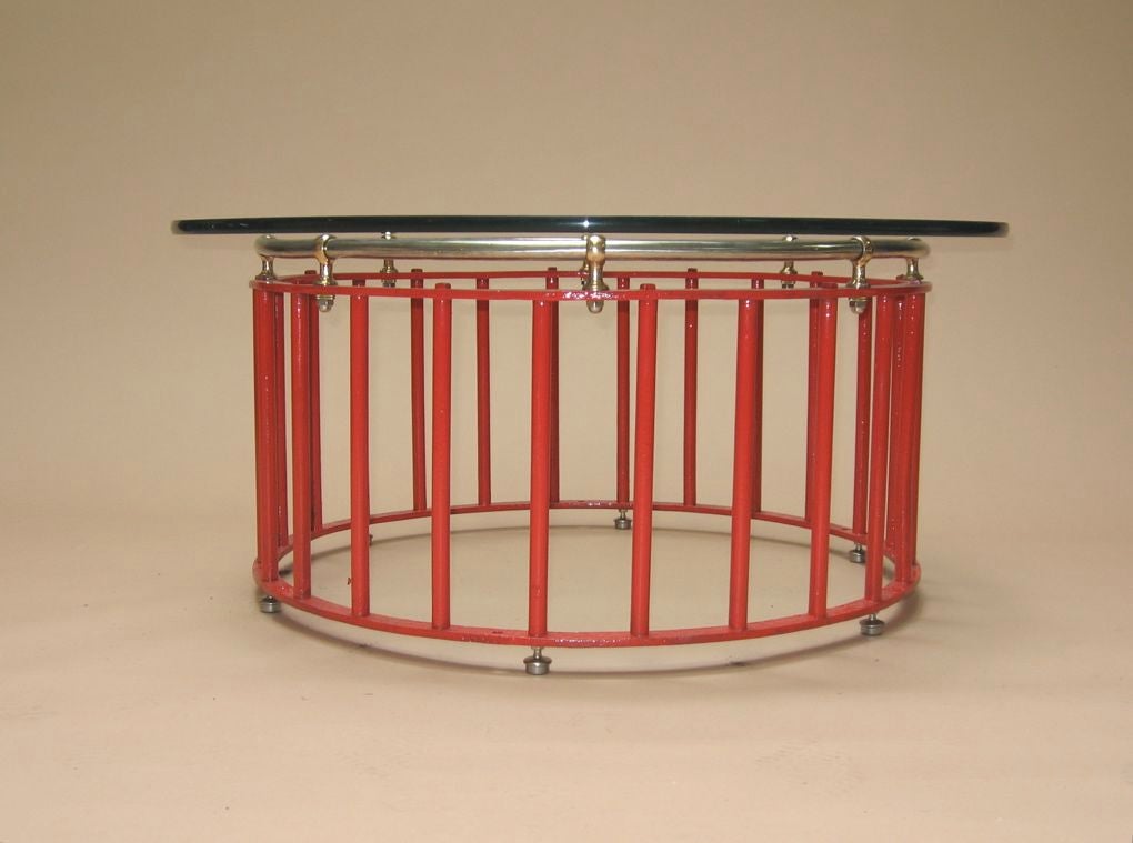 Fire Engine Hose Housing Coffee Table