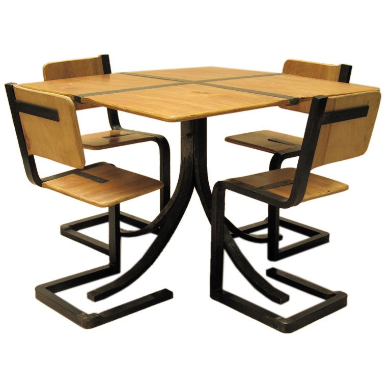 Dining Suite in the Style of Pierre Chareau