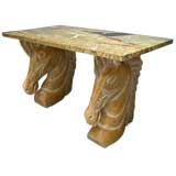 Heroic Equine Themed Console Table