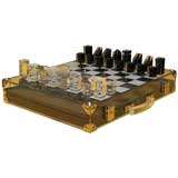Lucite Modernist Chess Set