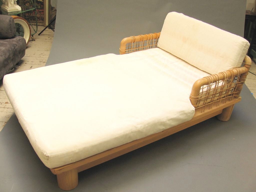 Exaggerated scale and white-washed ash finish, lead me to believe these may well be from the oeuvre of Michael Taylor. Priced as pair.