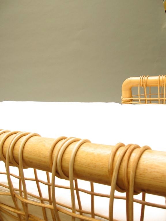 Late 20th Century Pair of Large Scale Chaises in the style of Michael Taylor