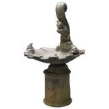 Antique Cast Lead Victorian Garden Fountain