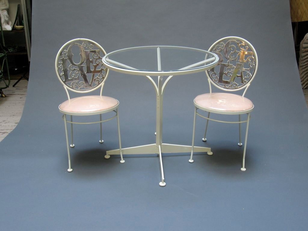 Late 20th Century Love and Peace Cafe Set