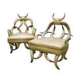 The Greatest Pair of Steer Horn Chairs