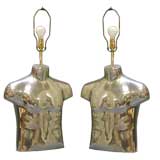 Pair of Arthur Court Torso Lamps