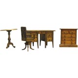 German All Brass Miniature Furniture Suite