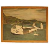 Vintage Large Scale Photographic Image U.S. Air Force Seaplane