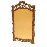 Carved Wood, Rustic Style, Faux Log Mirror