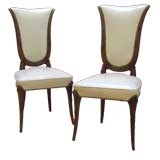 Pair of Glamorous 1940's Highback Chairs
