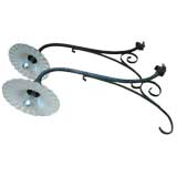 Antique Pair of Fabulous Industrial Porcelain Sconces