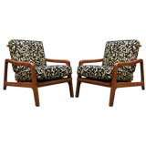 Pair of Handmade Koa Wood Chairs
