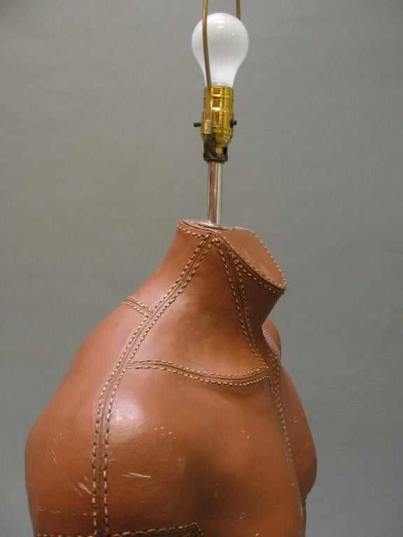 Faux Stitched Leather Male Torso Lights 3