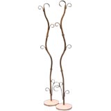 Vintage Fanciful Copper Coat Trees