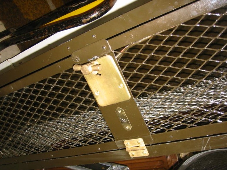 Expanded metal locker