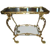 Antique Brass tea cart