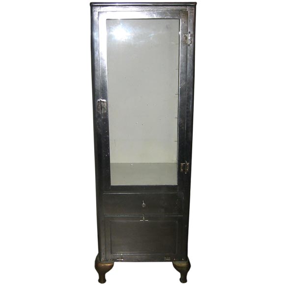 Vintage steel medical cabinet