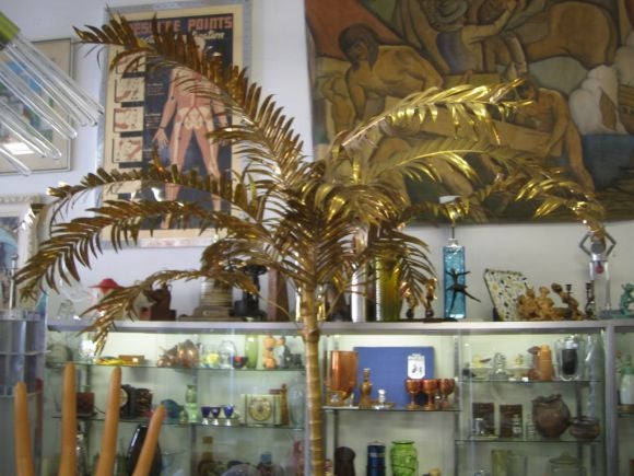 Arthur Court Palm tree table