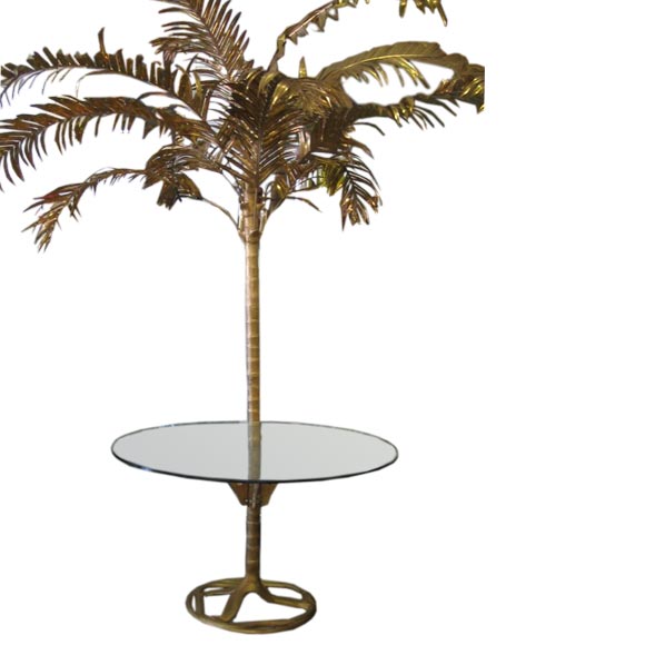 Arthur Court Palm tree table at 1stDibs