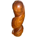 Modernist wood sculpture