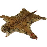 Antique Tiger Skin Rug
